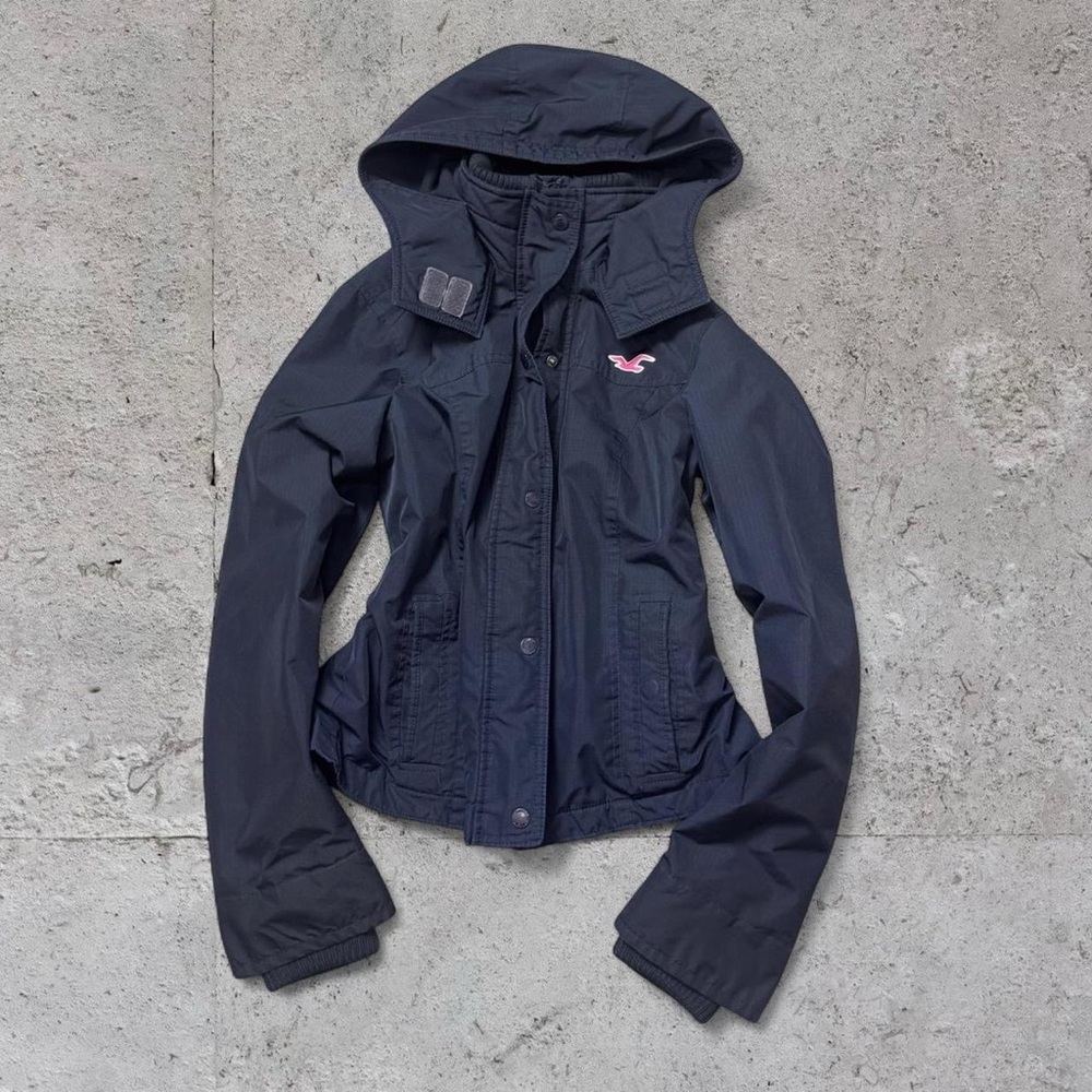 ❌SOLD❌ Hollister Vintage Y2K Navy Blue/Pink Jacket - Picture 2 of 7